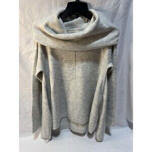 Jessica Simpson Size M Womens Gray Alpaca Blend Cowl Neck Loose Warm Sweater